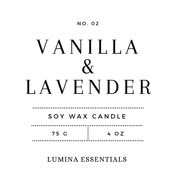 Vanilla & Lavender Candle