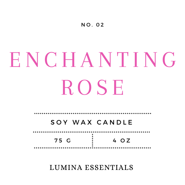 Enchanting Rose Candle